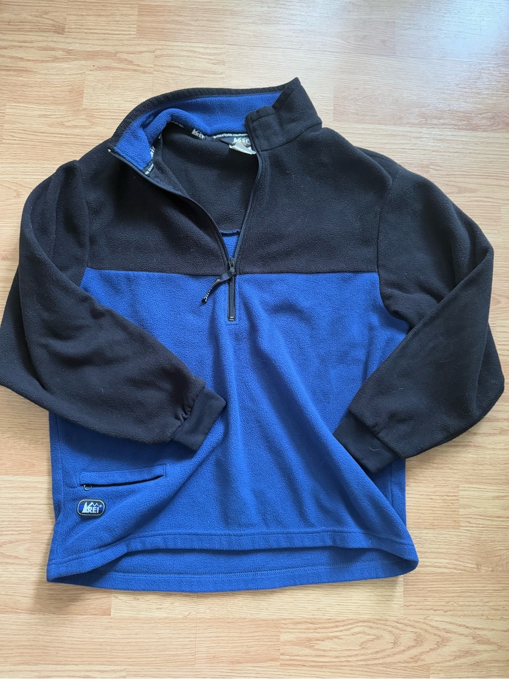 Vintage 90s REI Polartec Colorblock 1/4 Zip Fleece Pullover Made in USA Men’s M